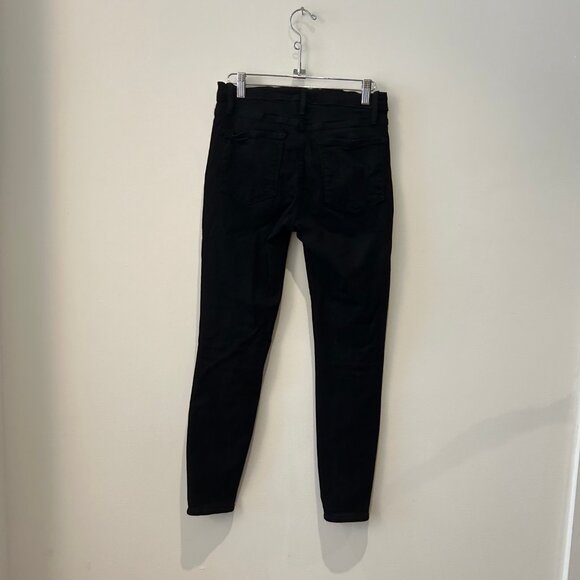 Frame Le High Skinny jeans with gold zippers at ankles - Picture 5 of 8